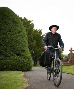  What is the name of Father Brown's bicycle?