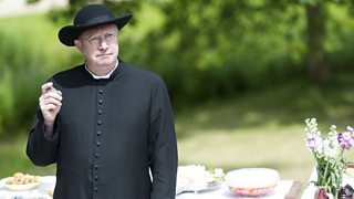  What denomination is clerical sleuth, Father Brown?