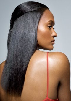 The Relaxer is chemicallly hair straightening perm worn by African-Americans