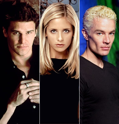  What was the name of エンジェル and Spike's enemy that they found out Buffy was involved with?
