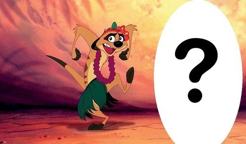 The Lion King: Who's standing next to Timon?
