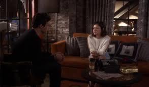  What did Ezra say after he walked into his apartment and saw Aria on his couch?