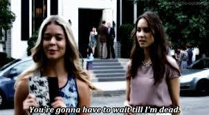  What did Spencer tell Alison after she said she was glad that she was there?