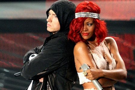  How many songs has she collaborated with Eminem?
