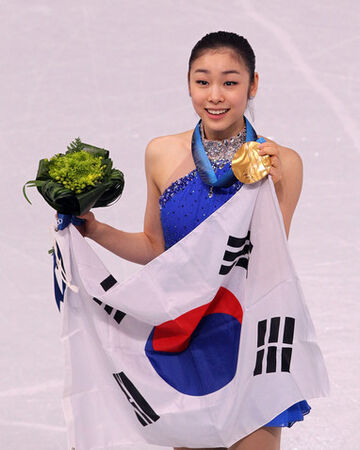  How many سونا تمغے has Kim Yuna win while she was a figure skater?