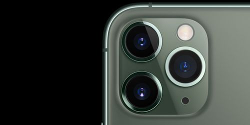 What is the first iPhone to have three camera lenses?