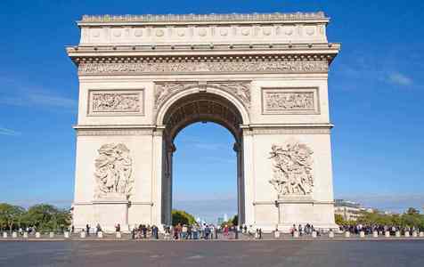 When was the Arc de Triomphe inaugurated?