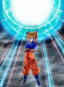With the help of his friends and allies, Goku uses the Spirit Bomb on every main  DBZ canon villain except...