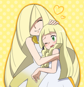 Which version of Lusamine and Lillie have the healthiest mother-daughter relationship?