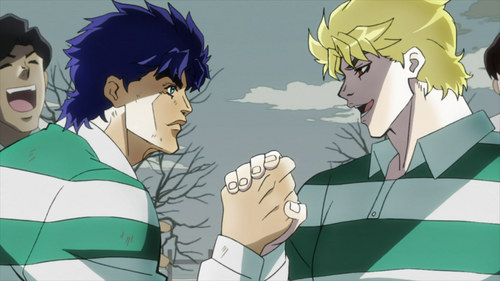  Did Jonathan and Dio truly became Друзья during the 7-year time skip in Phantom Blood?