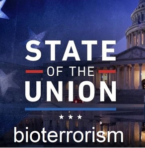  Which President first alisema "bioterrorism" in the State of the Union?
