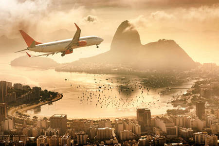 There are more than ___ airports in Brazil.