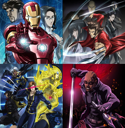 Which studio collaborated with Marvel Comics to create the Marvel Anime project?
