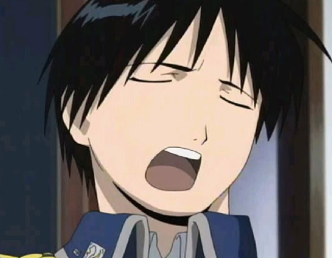 Who is Roy Mustang talking about in episode 16 when he exclaims, "It hurts! I'm gonna pee my pants!"?