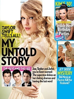 What magazine is Taylor on in this cover?