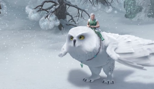  why Lord Milori always ride on a snowy owl?