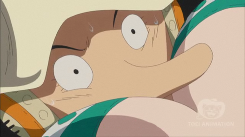  Who berkata that Usopp's nose was the strangest nose in the world?