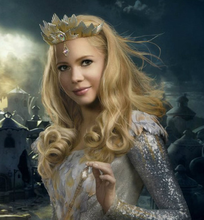  What is the name of the actress who plays Glinda?