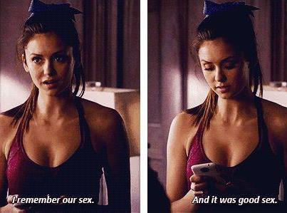  Was Elena talking to Stefan during this scene?