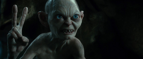  According to the film, how many teeth does Gollum has?