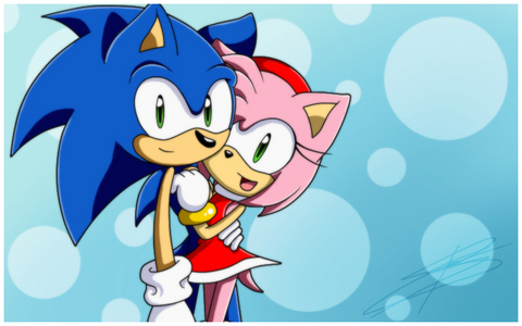  how old are amy and sonic?