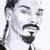 Snoop Dogg, portrait drawing, ink on paper eltjohanna photo