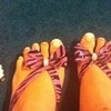 New flippies with a poorly done pedicure XD larrah111 photo