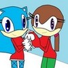 Molly the Hedgehog and Beth the Cat Christmas form simplate photo