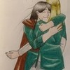 Elven OC and legolas hugging fmafreaky photo