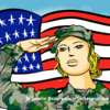 A tribute to our Woman Soldiers who serve this country in all Its Honor! artinthegarage photo