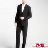 navy pinstripe two button suit for men mensusaclothing photo