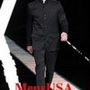 Super High Quality 8 Button Black Mandarin Banded Collar Suits mensusaclothing photo