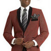 Mens Exclusive one Button Suit Red mensusaclothing photo