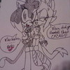 Anti the hedgecat with Midnight the cat(my drawing) anti44 photo