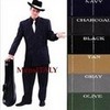Mens Double Breasted Bold White Pinstripe Suit mensusaclothing photo