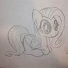 my drawing of fluttershy as a filly --fluttershy--- photo