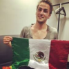 kendall with the flag of mexico :