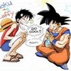Luffy and Goku 🧡💛 RainSoul photo