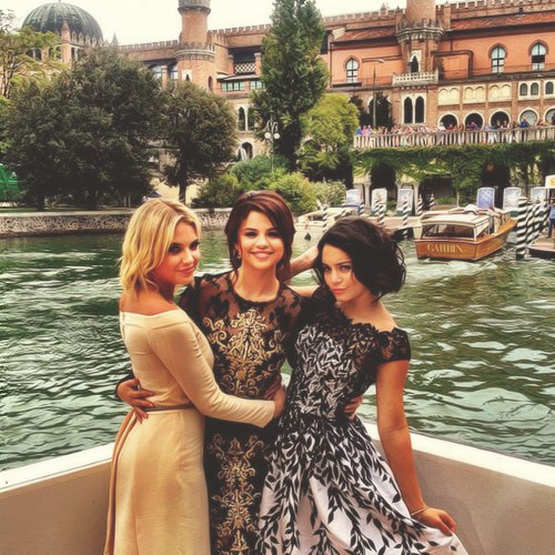 Selena Gomez at Venice with Springbreakers Cast!