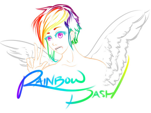 レインボ ダッシュ (Rainbow Dash WIP)