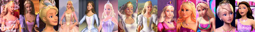  búp bê barbie Princesses Banner