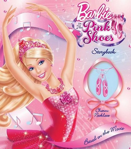  Barbie in the merah jambu Shoes book