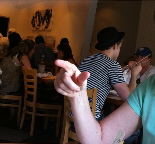  Chord spotted eating sushi with his friends and brother