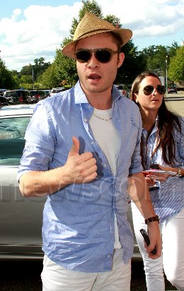  Ed Westwick during 2012 US OPEN