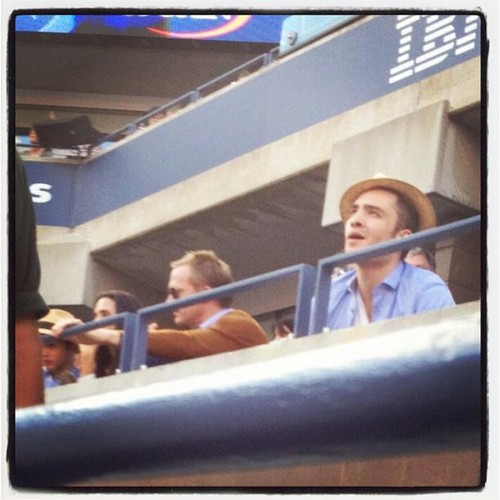  Ed Westwick during 2012 US OPEN