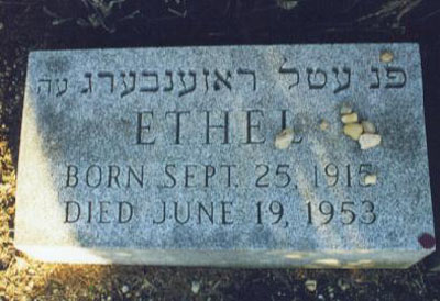  Ethel Greenglass Rosenberg (d. 25 Eylül 1915 – ö. 19 Haziran 1953