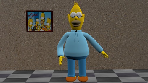Grandpa Simpson - 3D model