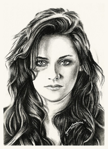 Kristen Stewart drawing oleh Jenny Jenkins