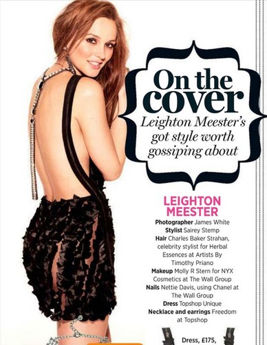  LEIGHTON MEESTER on the Cover of COSMOPOLITAN UK OCTOBER 2012