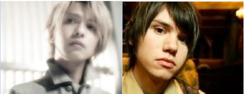  Laruku's Hyde (left) and P!ATD's Ryan Ross (right)